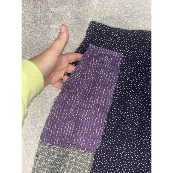 anthropologie saturday sunday boho pathwork‎ pants xs cotton pockets - Picture 2 of 10